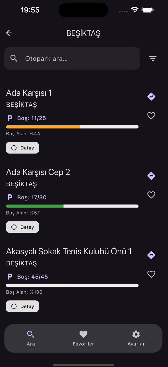 Parkslots iOS App Screenshot